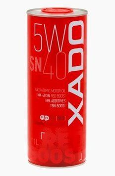 Моторна олива XADO Atomic Oil 5W-40 SN RED BOOST синтетична 1л р00001834 фото