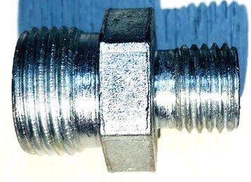 Штуцер перехідний S17хS24 (М14x1,5-М20x1,5)  MED083476 фото