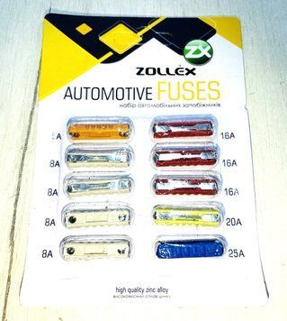 Zollex Запобіжники 10шт (VAZ) р00000967 фото