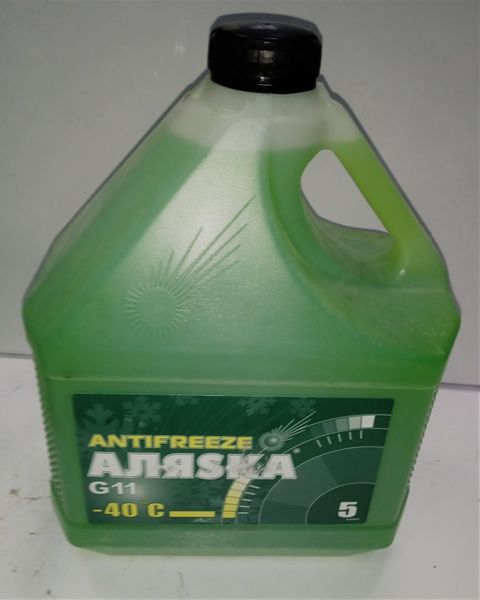Жидкость анти-замерзающая АЛЯСКА Антифриз -40 зеленый 5л Код УКТ ВЭД 3820000090 РУС 5062 фото