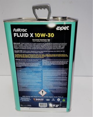 Масло гидротрансмиссионное FULLTRAC FLUID X 10W-30 (TNK 15KG) OPET 601886966 фото