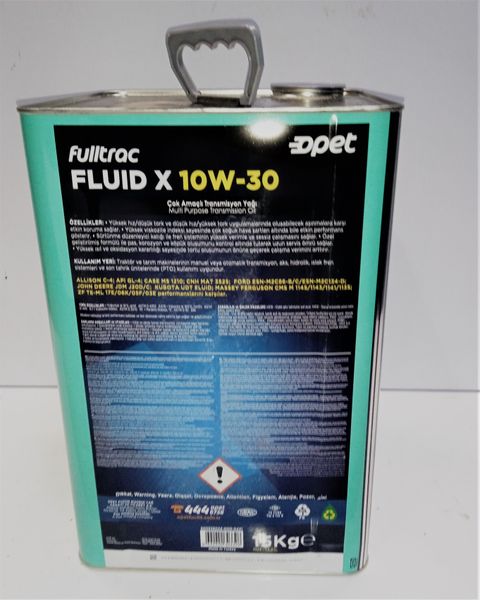 Масло гідротрансмісійне FULLTRAC FLUID X 10W-30 (TNK 15KG) OPET 601886966 фото