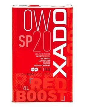 Моторна олива XADO Atomic Oil 0W-20 SP RED BOOST синтетична 4л р00001748 фото