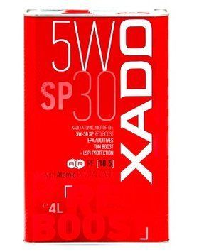 Моторна олива XADO Atomic Oil 5W-30 SP RED BOOST синтетична 4л р00001747 фото