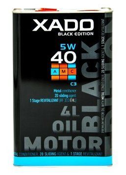 Моторна олива XADO Atomic Oil 5W-40 C3 AMC Black Edition синтетична 4л р00001751 фото