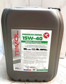 Олива TEMOL Premium Diesel 15W-40 (20л) р00001791 фото