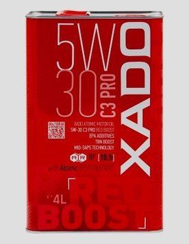 Олива моторна XADO Atomic Oil 5W-30 C3 Pro RED BOOST синтетична 4л р00001831 фото